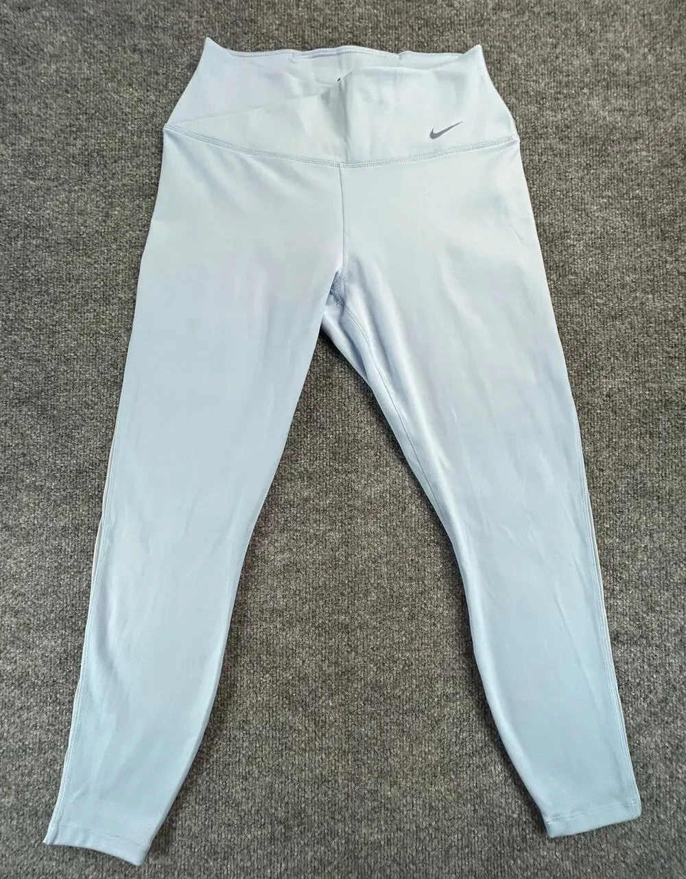 Nike One Dri-FIT Light Blue High Rise Leggings Women's Large Activewear - Picture 1 of 8
